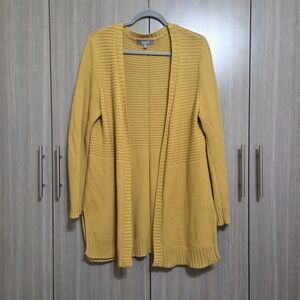 Cozy Yellow Cardigan Sweater